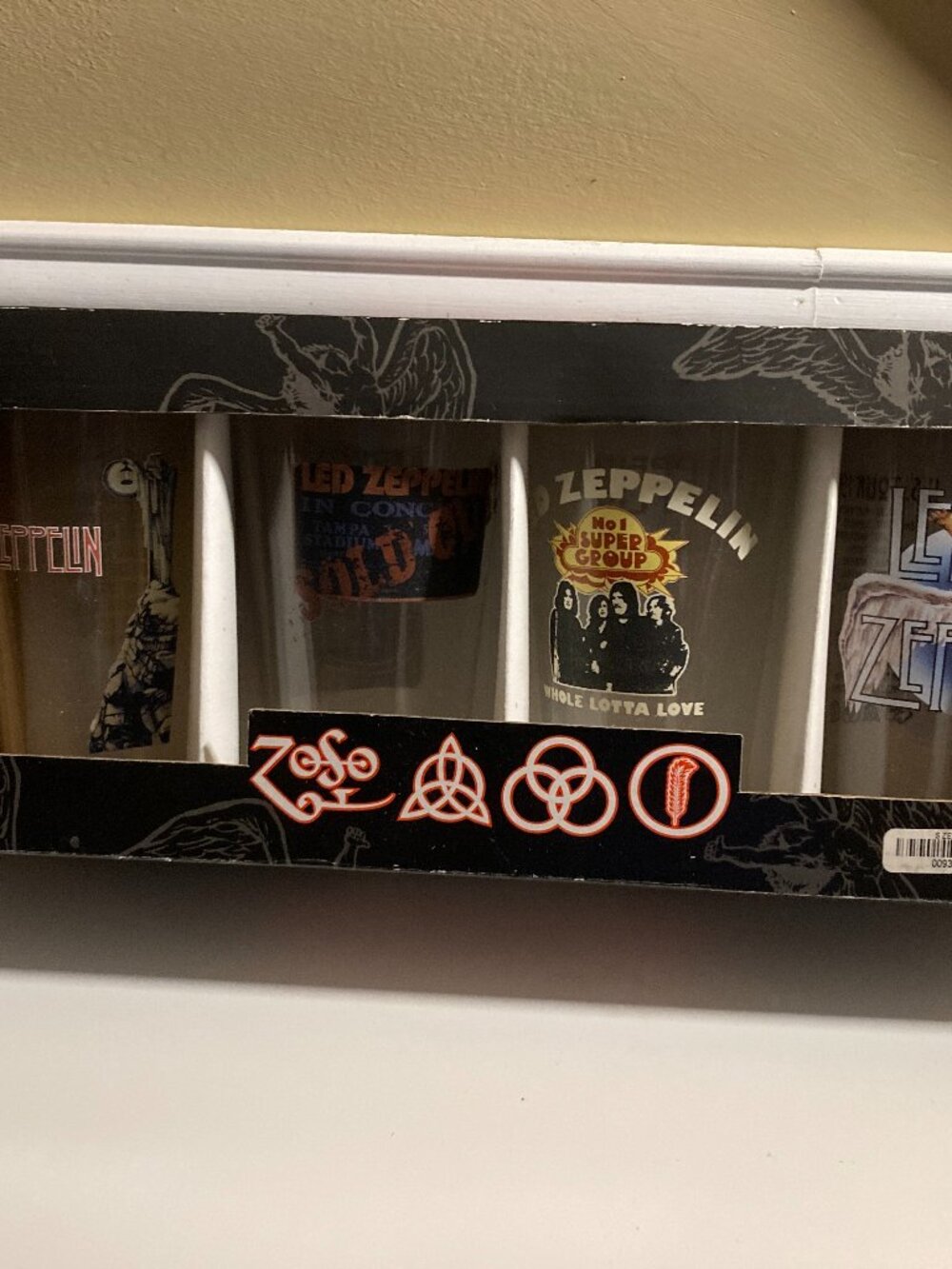 Led Zeppelin 4-Pack Pint Glass Set - Collectible
